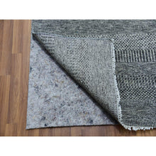 Load image into Gallery viewer, 12&#39;x17&#39;10&quot; Anchor Gray, Modern Grass Design, Natural Wool, Tone On Tone, Hand Knotted, Oversized Oriental Rug FWR479214