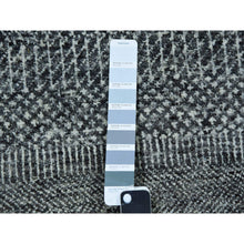 Load image into Gallery viewer, 12&#39;x17&#39;10&quot; Anchor Gray, Modern Grass Design, Natural Wool, Tone On Tone, Hand Knotted, Oversized Oriental Rug FWR479214