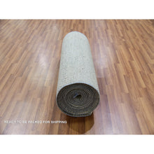 Load image into Gallery viewer, 2&#39;5&quot;x26&#39;3&quot; Revere Pewter Gray, Undyed, Tone On Tone, Extra Soft Wool, Modern Hand Knotted And Grass Design, Oriental Xl Runner Rug FWR479304