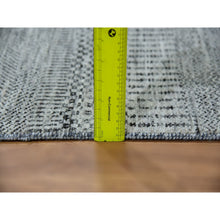 Load image into Gallery viewer, 2&#39;7&quot;x18&#39;4&quot; Sabre Gray, Modern Undyed Grass Design, Velvety and Soft Wool, Tone On Tone, XL Runner Oriental Rug FWR479310