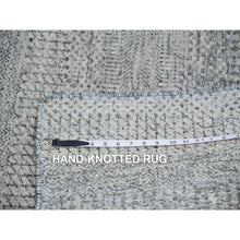 Load image into Gallery viewer, 3&#39;x5&#39;2&quot; Amherst Gray, Hand Knotted, Modern Grass Design, Tone On Tone, Pure Undyed Wool, Oriental Rug FWR479346