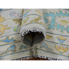 Load image into Gallery viewer, 12&#39;4&quot;x14&#39;10&quot; Frost White, Lush Pile, 100% Wool, Colorful Oushak Weave, Soft To The Touch, Hand Knotted, Oversized, Oriental Rug FWR479382