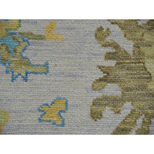 Load image into Gallery viewer, 12&#39;4&quot;x14&#39;10&quot; Frost White, Lush Pile, 100% Wool, Colorful Oushak Weave, Soft To The Touch, Hand Knotted, Oversized, Oriental Rug FWR479382