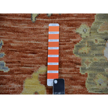 Load image into Gallery viewer, 12&#39;1&quot;x14&#39;7&quot; Rustic Red, Colorful Oushak Weave, All Over Pattern With Large Elements, 100% Wool, Hand Knotted, Oversized, Oriental Rug FWR479406