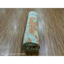 Load image into Gallery viewer, 12&#39;1&quot;x14&#39;7&quot; Rustic Red, Colorful Oushak Weave, All Over Pattern With Large Elements, 100% Wool, Hand Knotted, Oversized, Oriental Rug FWR479406