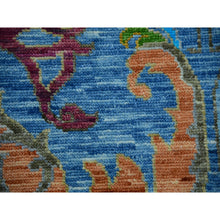 Load image into Gallery viewer, 12&#39;3&quot;x15&#39; Carolina Blue, 100% Wool, Colorful Oushak Weave With Bijar Design, Hand Knotted, Oversized, Oriental Rug FWR479418
