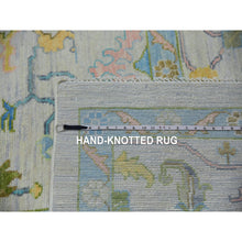 Load image into Gallery viewer, 12&#39;2&quot;x15&#39; Magnolia White, Colorful Oushak Weave And Design, Lush Pile, 100% Wool, Hand Knotted, Soft To The Touch, Oversized, Oriental Rug FWR479424