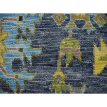 Load image into Gallery viewer, 11&#39;10&quot;x14&#39;9&quot; Gunmetal Gray, Oushak Weave With Heriz Design, 100% Wool, Hand Knotted, Soft To The Touch, Oversized, Oriental Rug FWR479472