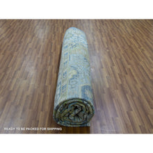 Load image into Gallery viewer, 11&#39;10&quot;x14&#39;9&quot; Gunmetal Gray, Oushak Weave With Heriz Design, 100% Wool, Hand Knotted, Soft To The Touch, Oversized, Oriental Rug FWR479472