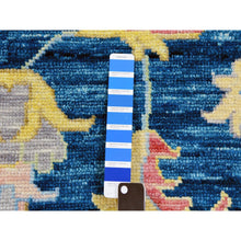 Load image into Gallery viewer, 12&#39;1&quot;x14&#39;10&quot; Ocean Blue, Oushak Weave and Design, Hand Knotted, 100% Wool, Oversized, Oriental Rug FWR479478