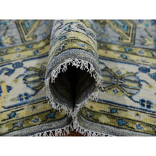 Load image into Gallery viewer, 8&#39;x10&#39;1&quot; Storm Gray, Lush Pile, Hand Knotted, Oushak Weave With Heriz Design, 100% Wool, Oriental Rug FWR479502