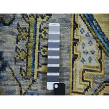 Load image into Gallery viewer, 8&#39;x10&#39;1&quot; Storm Gray, Lush Pile, Hand Knotted, Oushak Weave With Heriz Design, 100% Wool, Oriental Rug FWR479502