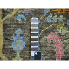 Load image into Gallery viewer, 8&#39;x10&#39;3&quot; Grayish Brown, Hand Knotted, 100% Wool, Lush Pile, Oushak Weave With Willow And Cypress Tree Design, Oriental Rug FWR479508
