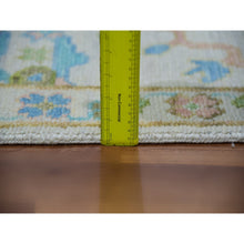 Load image into Gallery viewer, 8&#39;1&quot;x10&#39;4&quot; Spring White, Vegetable Dyes, Colorful Oushak Weave And Design, Hand Knotted, 100% Wool, Oriental Rug FWR479514