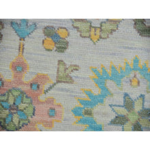 Load image into Gallery viewer, 8&#39;x10&#39;3&quot; Cascading White, Hand Knotted, Oushak Weave And Design, Lush Pile, 100% Wool, Pastel Colors, Oriental Rug FWR479532