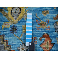 Load image into Gallery viewer, 9&#39;3&quot;x12&#39;5&quot; Steel Blue, Hand Knotted, 100% Wool, Heriz With Bakshaish Design, Lush Pile, Oriental Rug FWR479598