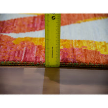 Load image into Gallery viewer, 9&#39;x12&#39;3&quot; Daisy White, Colorful Modern And Botanical Design, Hand Knotted, 100% Wool, Oriental Rug FWR479616