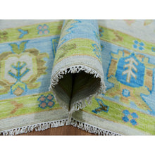 Load image into Gallery viewer, 10&#39;1&quot;x14&#39; Lace Ivory, Oushak Weave And Design, Hand Knotted, All Over Leaf Pattern, 100% Wool, Substantially Heavy, Oriental Rug FWR479700