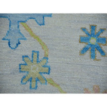Load image into Gallery viewer, 10&#39;1&quot;x14&#39; Lace Ivory, Oushak Weave And Design, Hand Knotted, All Over Leaf Pattern, 100% Wool, Substantially Heavy, Oriental Rug FWR479700