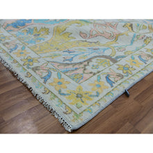 Load image into Gallery viewer, 10&#39;4&quot;x14&#39; Snow Ivory, Bijar Garus Design With Pastel Colors, Thick And Plush, Hand Knotted, Natural Wool, Oriental Rug FWR479706