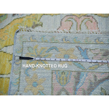 Load image into Gallery viewer, 10&#39;4&quot;x14&#39; Snow Ivory, Bijar Garus Design With Pastel Colors, Thick And Plush, Hand Knotted, Natural Wool, Oriental Rug FWR479706