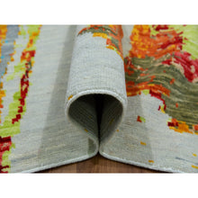 Load image into Gallery viewer, 10&#39;3&quot;x14&#39; Daisy Ivory With Earth Tone Colors, Modern Abstract Design, 100% Wool, Hand Knotted, Lush Pile, Oriental Rug FWR479784