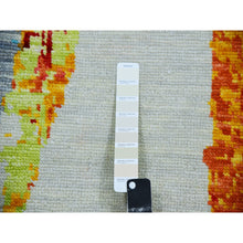 Load image into Gallery viewer, 10&#39;3&quot;x14&#39; Daisy Ivory With Earth Tone Colors, Modern Abstract Design, 100% Wool, Hand Knotted, Lush Pile, Oriental Rug FWR479784