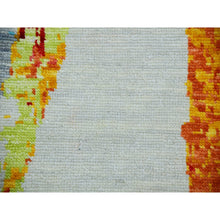 Load image into Gallery viewer, 10&#39;3&quot;x14&#39; Daisy Ivory With Earth Tone Colors, Modern Abstract Design, 100% Wool, Hand Knotted, Lush Pile, Oriental Rug FWR479784