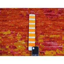 Load image into Gallery viewer, 10&#39;x14&#39;1&quot; Ivory With Multi Beach Colors, Hand Knotted, Modern Abstract Design, Pure Wool, Lush And Plush, Oriental Rug FWR479790