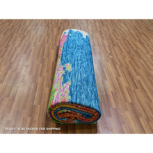 Load image into Gallery viewer, 10&#39;x14&#39;1&quot; Ivory With Multi Beach Colors, Hand Knotted, Modern Abstract Design, Pure Wool, Lush And Plush, Oriental Rug FWR479790