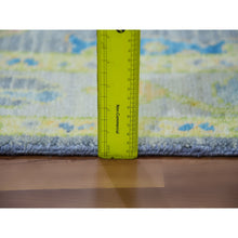 Load image into Gallery viewer, 2&#39;10&quot;x15&#39;7&quot; Flint Gray, Oushak Weave And Design With Pastel Colors, Hand Knotted, Pure Wool, Lush Pile, Xl Runner, Oriental Rug FWR479820