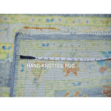 Load image into Gallery viewer, 2&#39;10&quot;x15&#39;7&quot; Flint Gray, Oushak Weave And Design With Pastel Colors, Hand Knotted, Pure Wool, Lush Pile, Xl Runner, Oriental Rug FWR479820