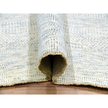 Load image into Gallery viewer, 12&#39;x15&#39; Dove White, Hand Knotted 100% Wool, Tone On Tone, Modern Grass Design, Organic Sustainable Textile, Oversized Oriental Rug FWR479838