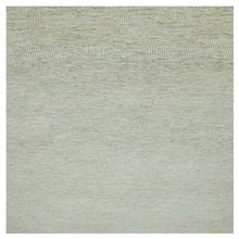 Load image into Gallery viewer, 14&#39;x14&#39; Eggnog White, Borderless Modern Grass Design, Hand Knotted Organic Sustainable Textile, Pure Wool, Tone on Tone, Square Oriental Rug FWR479844