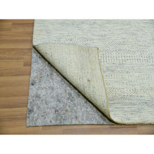 Load image into Gallery viewer, 9&#39;2&quot;x11&#39;10&quot; Shoji White, Hand Knotted Borderless Organic Sustainable Textile, Soft and Vibrant Wool, Modern Grass Design, Tone on Tone, Oriental Rug FWR479862
