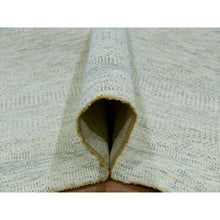 Load image into Gallery viewer, 9&#39;2&quot;x11&#39;10&quot; Shoji White, Hand Knotted Borderless Organic Sustainable Textile, Soft and Vibrant Wool, Modern Grass Design, Tone on Tone, Oriental Rug FWR479862
