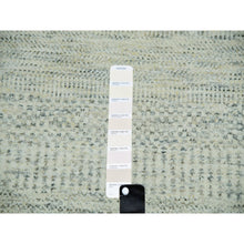 Load image into Gallery viewer, 9&#39;2&quot;x11&#39;10&quot; Shoji White, Hand Knotted Borderless Organic Sustainable Textile, Soft and Vibrant Wool, Modern Grass Design, Tone on Tone, Oriental Rug FWR479862