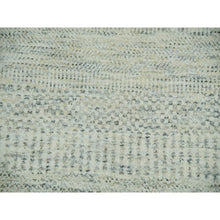 Load image into Gallery viewer, 9&#39;2&quot;x11&#39;10&quot; Shoji White, Hand Knotted Borderless Organic Sustainable Textile, Soft and Vibrant Wool, Modern Grass Design, Tone on Tone, Oriental Rug FWR479862