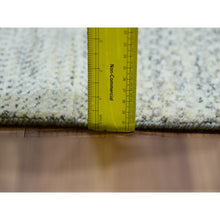 Load image into Gallery viewer, 9&#39;2&quot;x11&#39;10&quot; Shoji White, Hand Knotted Borderless Organic Sustainable Textile, Soft and Vibrant Wool, Modern Grass Design, Tone on Tone, Oriental Rug FWR479862