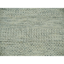 Load image into Gallery viewer, 14&#39;x18&#39;1&quot; Eider White, Hand Knotted Velvety Wool, Organic Sustainable Textile, Tone on Tone, Modern Grass Design, XL Oriental RugSh79980 FWR479880