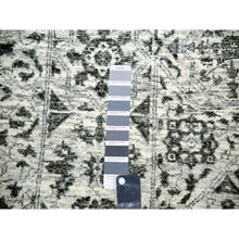 Load image into Gallery viewer, 14&#39;1&quot;x17&#39;9&quot; Chantilly Lace White, Tone On Tone Design, Hand Knotted Mamluk Dynasty Luxurious Wool, Oversized Undyed Oriental Rug FWR479892