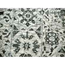 Load image into Gallery viewer, 14&#39;1&quot;x17&#39;9&quot; Chantilly Lace White, Tone On Tone Design, Hand Knotted Mamluk Dynasty Luxurious Wool, Oversized Undyed Oriental Rug FWR479892