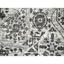 Load image into Gallery viewer, 12&#39;1&quot;x15&#39;4&quot; Heron White, Mamluk Dynasty Design, Hand Knotted Undyed 100% Wool, Tone On Tone, Oversized Oriental Rug FWR479898