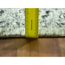 Load image into Gallery viewer, 12&#39;1&quot;x15&#39;4&quot; Heron White, Mamluk Dynasty Design, Hand Knotted Undyed 100% Wool, Tone On Tone, Oversized Oriental Rug FWR479898