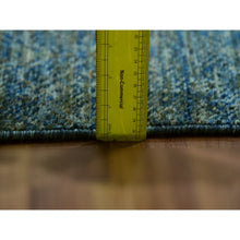 Load image into Gallery viewer, 12&#39;x12&#39; Jungle Green, Soft To The Touch Kohinoor Herat, Diamond Shape Small Geometric Repetitive Design, Pure Wool, Hand Knotted, Square Oriental Rug FWR479976