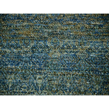 Load image into Gallery viewer, 12&#39;x12&#39; Myrtle Green, Tone On Tone, Hand Knotted Plush Pile 100% Wool, Kohinoor Herat With Diamond Shaped Small Geometric Repetitive Design, Round Oriental Rug FWR479982