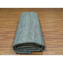 Load image into Gallery viewer, 12&#39;x12&#39; Myrtle Green, Tone On Tone, Hand Knotted Plush Pile 100% Wool, Kohinoor Herat With Diamond Shaped Small Geometric Repetitive Design, Round Oriental Rug FWR479982