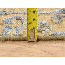 Load image into Gallery viewer, 2&#39;7&quot;x6&#39; Almond Brown, Silk With Textured Wool, Hand Knotted, Cypress Tree Design, Runner, Oriental Rug FWR480144