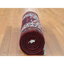 Load image into Gallery viewer, 3&#39;x11&#39;4&quot; Ivory Full Pile Tribal Weaving Vintage Persian Karajeh Excellent Condition Natural Wool Hand Knotted Runner Oriental Rug FWR480264