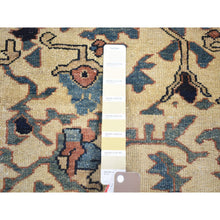 Load image into Gallery viewer, 14&#39;3&quot;x15&#39;7&quot; Ivory, Antique Persian Bakhtiar with Rare All Over Design, Excellent Condition Hand Knotted Pure Wool, Signed by Kashan Carpets, Large Squarish Oversized Oriental Rug FWR480330